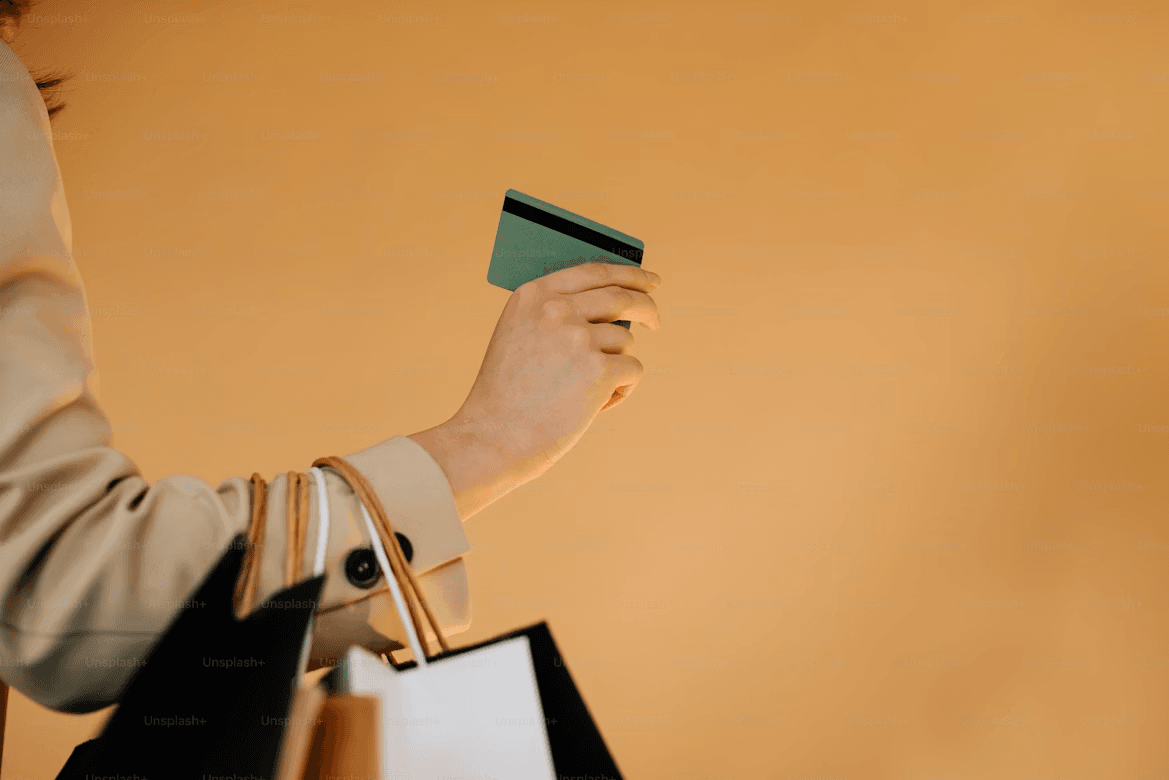 Shopping with a credit card