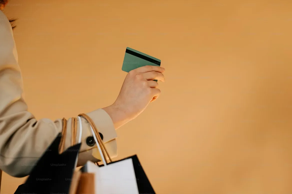 Shopping with a credit card